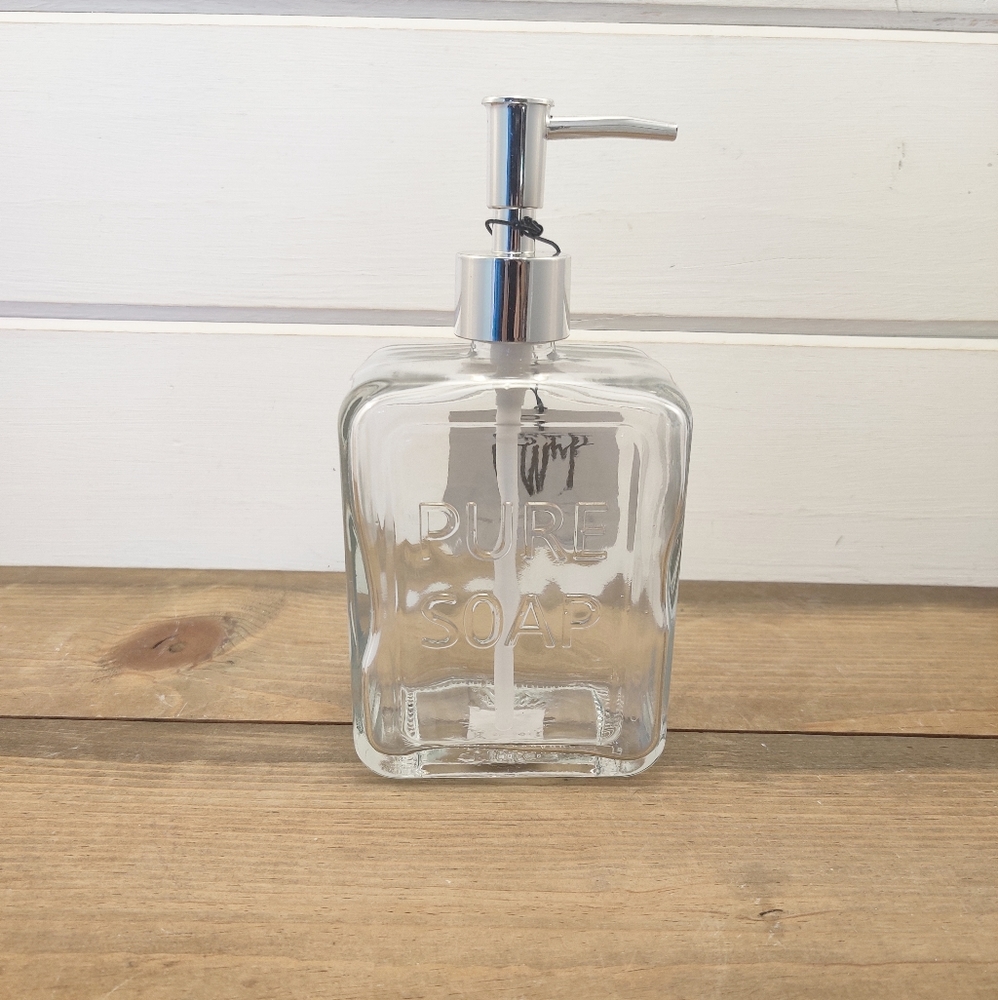 Thick Glass Soap Dispenser